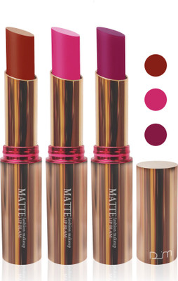 FEMINA09 cosmetics makeup velvet matte Enriched with Vitamin E lipstick multicolor fashion collection combo set of 3(Multicolor, 15 g)
FEMINA09 cosmetics makeup velvet matte Enriched with Vitamin E lipstick multicolor fashion collection combo set of 3(Multicolor, 15 g)