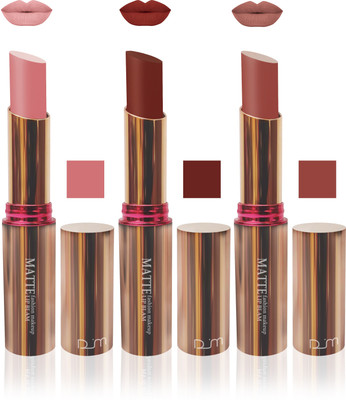 Forever velvet matte Enriched WITH Vitamin E non transfer lipstick mutlicolor makeup combo colletion 1234567 DAY use set of 3(multicolor)
Forever velvet matte Enriched WITH Vitamin E non transfer lipstick mutlicolor makeup combo colletion 1234567 DAY use set of 3(multicolor)