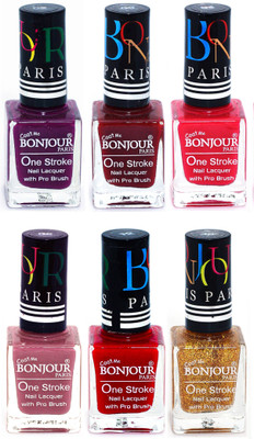 Bonjour Paris Candy Color Long Lasting Nail paint For Teen Girls Women Nail Polish set A 44 Plum-Dark Red-Pink-Mauve-Red-Golden(Pack of 6)
Bonjour Paris Candy Color Long Lasting Nail paint For Teen Girls Women Nail Polish set A 44 Plum-Dark Red-Pink-Mauve-Red-Golden(Pack of 6)