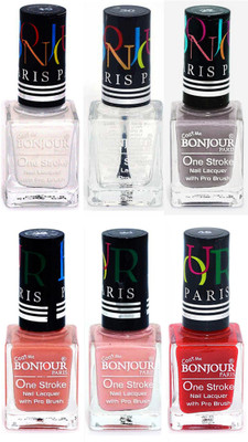 Bonjour Paris Candy Color Long Lasting Nail paint For Teen Girls Women Nail Polish set A 257 White-Top coat-Light Gray-Nude-Nude-Red(Pack of 6)
Bonjour Paris Candy Color Long Lasting Nail paint For Teen Girls Women Nail Polish set A 257 White-Top coat-Light Gray-Nude-Nude-Red(Pack of 6)