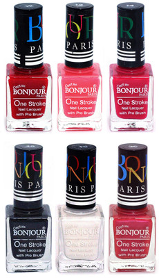 Bonjour Paris Candy Color Long Lasting Nail paint For Teen Girls Women Nail Polish set A 188 Red-Light Pink-Pink-Black-White-Maroon(Pack of 6)
Bonjour Paris Candy Color Long Lasting Nail paint For Teen Girls Women Nail Polish set A 188 Red-Light Pink-Pink-Black-White-Maroon(Pack of 6)