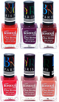 Bonjour Paris Candy Color Long Lasting Nail paint For Teen Girls Women Nail Polish set A 11 Red-Plum-Dark Red-Pink-Mauve-Nude(Pack of 6)
Bonjour Paris Candy Color Long Lasting Nail paint For Teen Girls Women Nail Polish set A 11 Red-Plum-Dark Red-Pink-Mauve-Nude(Pack of 6)
