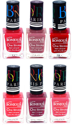 Bonjour Paris Candy Color Long Lasting Nail paint For Teen Girls Women Nail Polish set A 77 Pink-Mauve-Red-Pink-Mauve-Light Pink(Pack of 6)
Bonjour Paris Candy Color Long Lasting Nail paint For Teen Girls Women Nail Polish set A 77 Pink-Mauve-Red-Pink-Mauve-Light Pink(Pack of 6)