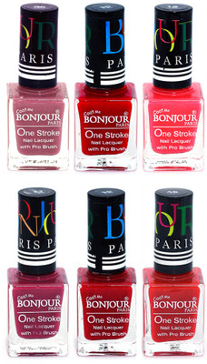 Bonjour Paris Candy Color Long Lasting Nail paint For Teen Girls Women Nail Polish set A 117 Mauve-Red-Pink-Mauve-Red-Red(Pack of 6)
Bonjour Paris Candy Color Long Lasting Nail paint For Teen Girls Women Nail Polish set A 117 Mauve-Red-Pink-Mauve-Red-Red(Pack of 6)