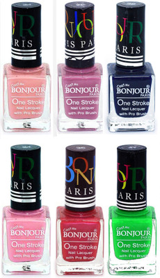 Bonjour Paris Candy Color Long Lasting Nail paint For Teen Girls Women Nail Polish set A 305 Nude-Light Purple-Blue-Babby Pink-Maroon-Neon Green(Pack of 6)
Bonjour Paris Candy Color Long Lasting Nail paint For Teen Girls Women Nail Polish set A 305 Nude-Light Purple-Blue-Babby Pink-Maroon-Neon Green(Pack of 6)