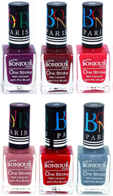 Bonjour Paris Candy Color Long Lasting Nail paint For Teen Girls Women Nail Polish set A 45 Plum-Dark Red-Pink-Mauve-Red-Sky Blue(Pack of 6)
Bonjour Paris Candy Color Long Lasting Nail paint For Teen Girls Women Nail Polish set A 45 Plum-Dark Red-Pink-Mauve-Red-Sky Blue(Pack of 6)