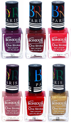 Bonjour Paris Candy Color Long Lasting Nail paint For Teen Girls Women Nail Polish set A 46 Plum-Dark Red-Pink-Mauve-Red-Golden(Pack of 6)
Bonjour Paris Candy Color Long Lasting Nail paint For Teen Girls Women Nail Polish set A 46 Plum-Dark Red-Pink-Mauve-Red-Golden(Pack of 6)