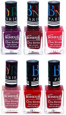 Bonjour Paris Candy Color Long Lasting Nail paint For Teen Girls Women Nail Polish set A 29 Plum-Dark Red-Pink-Mauve-Red-Red(Pack of 6)
Bonjour Paris Candy Color Long Lasting Nail paint For Teen Girls Women Nail Polish set A 29 Plum-Dark Red-Pink-Mauve-Red-Red(Pack of 6)