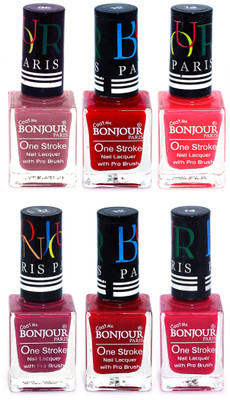 Bonjour Paris Candy Color Long Lasting Nail paint For Teen Girls Women Nail Polish set A 100 Mauve-Red-Pink-Mauve-Red-Pink(Pack of 6)
Bonjour Paris Candy Color Long Lasting Nail paint For Teen Girls Women Nail Polish set A 100 Mauve-Red-Pink-Mauve-Red-Pink(Pack of 6)