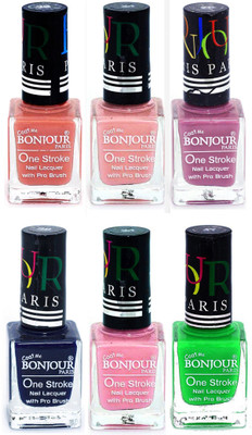Bonjour Paris Candy Color Long Lasting Nail paint For Teen Girls Women Nail Polish set A 295 Nude-Nude-Light Purple-Blue-Babby Pink-Neon Green(Pack of 6)
Bonjour Paris Candy Color Long Lasting Nail paint For Teen Girls Women Nail Polish set A 295 Nude-Nude-Light Purple-Blue-Babby Pink-Neon Green(Pack of 6)