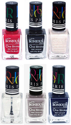 Bonjour Paris Candy Color Long Lasting Nail paint For Teen Girls Women Nail Polish set A 219 Pink-Black-White-Top coat-Light Gray-Blue(Pack of 6)
Bonjour Paris Candy Color Long Lasting Nail paint For Teen Girls Women Nail Polish set A 219 Pink-Black-White-Top coat-Light Gray-Blue(Pack of 6)