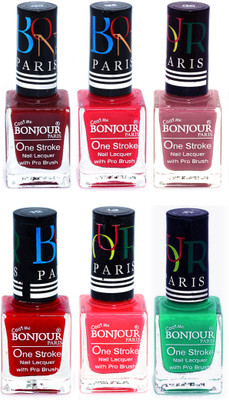 Bonjour Paris Candy Color Long Lasting Nail paint For Teen Girls Women Nail Polish set A 71 Dark Red-Pink-Mauve-Red-Pink-Green(Pack of 6)
Bonjour Paris Candy Color Long Lasting Nail paint For Teen Girls Women Nail Polish set A 71 Dark Red-Pink-Mauve-Red-Pink-Green(Pack of 6)
