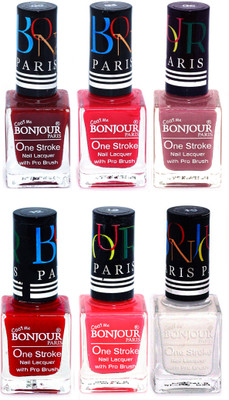 Bonjour Paris Candy Color Long Lasting Nail paint For Teen Girls Women Nail Polish set A 57 Dark Red-Pink-Mauve-Red-Pink-White(Pack of 6)
Bonjour Paris Candy Color Long Lasting Nail paint For Teen Girls Women Nail Polish set A 57 Dark Red-Pink-Mauve-Red-Pink-White(Pack of 6)