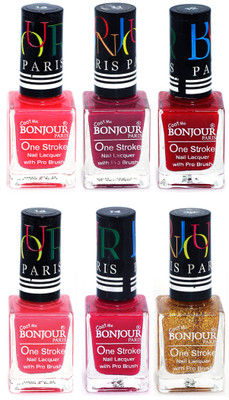 Bonjour Paris Candy Color Long Lasting Nail paint For Teen Girls Women Nail Polish set A 154 Pink-Mauve-Red-Light Pink-Pink-Golden(Pack of 6)
Bonjour Paris Candy Color Long Lasting Nail paint For Teen Girls Women Nail Polish set A 154 Pink-Mauve-Red-Light Pink-Pink-Golden(Pack of 6)