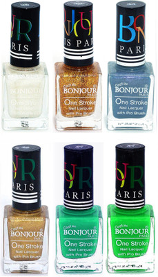 Bonjour Paris Candy Color Long Lasting Nail paint For Teen Girls Women Nail Polish set A 344 White-Golden-Sky Blue-Golden-Green-Neon Green(Pack of 6)
Bonjour Paris Candy Color Long Lasting Nail paint For Teen Girls Women Nail Polish set A 344 White-Golden-Sky Blue-Golden-Green-Neon Green(Pack of 6)