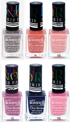 Bonjour Paris Candy Color Long Lasting Nail paint For Teen Girls Women Nail Polish set A 274 Light Gray-Nude-Nude-Light Purple-Blue-Babby Pink(Pack of 6)
Bonjour Paris Candy Color Long Lasting Nail paint For Teen Girls Women Nail Polish set A 274 Light Gray-Nude-Nude-Light Purple-Blue-Babby Pink(Pack of 6)