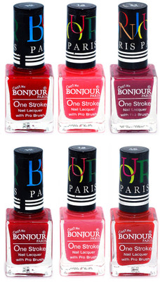 Bonjour Paris Candy Color Long Lasting Nail paint For Teen Girls Women Nail Polish set A 138 Red-Pink-Mauve-Red-Light Pink-Red(Pack of 6)
Bonjour Paris Candy Color Long Lasting Nail paint For Teen Girls Women Nail Polish set A 138 Red-Pink-Mauve-Red-Light Pink-Red(Pack of 6)