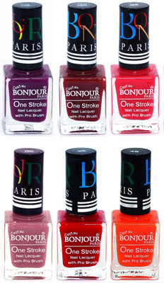 Bonjour Paris Candy Color Long Lasting Nail paint For Teen Girls Women Nail Polish set A 49 Plum-Dark Red-Pink-Mauve-Red-Neon Orange(Pack of 6)
Bonjour Paris Candy Color Long Lasting Nail paint For Teen Girls Women Nail Polish set A 49 Plum-Dark Red-Pink-Mauve-Red-Neon Orange(Pack of 6)