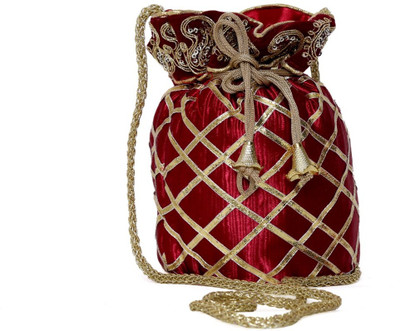 SUVASANA Jaipur Women Handmade Festive Multicolor Wedding Gift Potli Potli(Maroon)
SUVASANA Jaipur Women Handmade Festive Multicolor Wedding Gift Potli Potli(Maroon)