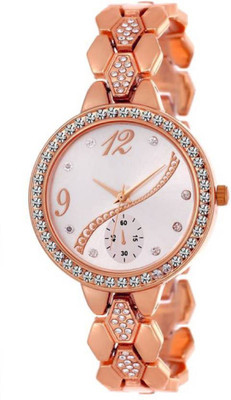 Miss Perfect Rose gold crystal studded chronograph bracelet strap beautiful women Watch - For Girls Watch - For Women
Miss Perfect Rose gold crystal studded chronograph bracelet strap beautiful women Watch - For Girls Watch - For Women