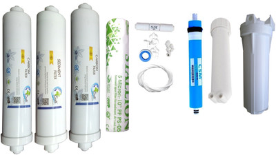 Earth Ro System 1 Year RO service Kit with Inline set and CSM membrane Solid Filter Cartridge(0.01, Pack of 11)
Earth Ro System 1 Year RO service Kit with Inline set and CSM membrane Solid Filter Cartridge(0.01, Pack of 11)