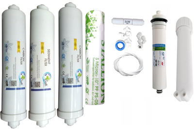 Earth Ro System 1 Year hitech 75 gpd membrane RO service Kit with Inline set Solid Filter Cartridge(0.01, Pack of 10)
Earth Ro System 1 Year hitech 75 gpd membrane RO service Kit with Inline set Solid Filter Cartridge(0.01, Pack of 10)