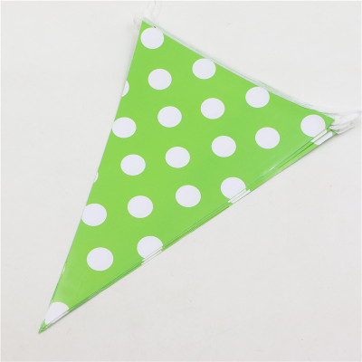 AMFIN Polka doted Party Bunting Flags Banner for Kids Room, Play School Decoration, Birthday party, Baby shower Banner(94 ft, Pack of 1)