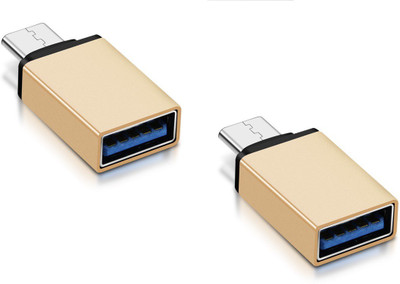 ReTrack SET OF 2PC Metal Type C Male to USB3.0 Female for Laptop Mobile OTG USB Adapter(Gold)
ReTrack SET OF 2PC Metal Type C Male to USB3.0 Female for Laptop Mobile OTG USB Adapter(Gold)