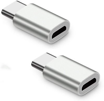 ReTrack SET OF 2PC Alumium Alloy Micro-Usb Female To Male USB-3.1 USB Adapter(Silver)
ReTrack SET OF 2PC Alumium Alloy Micro-Usb Female To Male USB-3.1 USB Adapter(Silver)