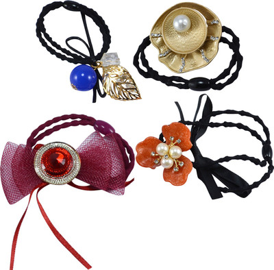 Saamarth Impex Ponytail Holder, Hair Elastics, Rubber Bands For Girls And Kids Latest Designs Imported Party Wear Women Accessories Set Of 4 Rubber Band(Multicolor)
Saamarth Impex Ponytail Holder, Hair Elastics, Rubber Bands For Girls And Kids Latest Designs Imported Party Wear Women Accessories Set Of 4 Rubber Band(Multicolor)