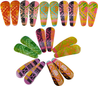 Saamarth Impex Snap Metal Hair Clips Barrettes Nostalgic Printed Hair Accessories Small Size Set Of 20 Piece Hair Clip(Multicolor)
Saamarth Impex Snap Metal Hair Clips Barrettes Nostalgic Printed Hair Accessories Small Size Set Of 20 Piece Hair Clip(Multicolor)