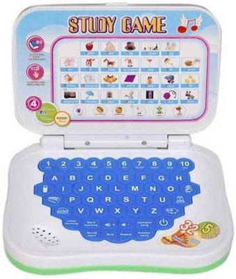 A2Z Study Game Laptop for kids (AngryBirds)(White, Green)