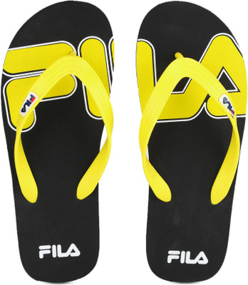 Fila BEACH Flip Flops, Blk/yel
