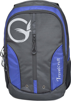 Travelcraft 15 inch Laptop Backpack(Blue), Jet blue