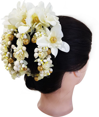 Fully Good Quality Hair Accessories / Gajra (Veni) For Women Juda Maker / Bun Maker Hair Accessories Bun(White, Gold)
Fully Good Quality Hair Accessories / Gajra (Veni) For Women Juda Maker / Bun Maker Hair Accessories Bun(White, Gold)
