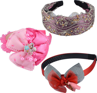 Saamarth Impex Kids Hair Accessories Desginer Hairband Bow Knot Headband Girls Headwear 3 Piece Set Head Band(Multicolor)
Saamarth Impex Kids Hair Accessories Desginer Hairband Bow Knot Headband Girls Headwear 3 Piece Set Head Band(Multicolor)