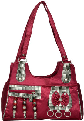 Liger India Hand-held Bag(Maroon)