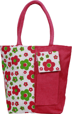 FabSeasons Tote(Pink, White)