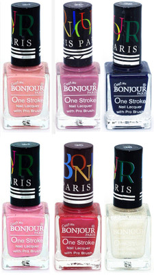 Bonjour Paris Candy Color Long Lasting Nail paint For Teen Girls Women Nail Polish set A 298 Nude-Light Purple-Blue-Babby Pink-Maroon-White(Pack of 6)
Bonjour Paris Candy Color Long Lasting Nail paint For Teen Girls Women Nail Polish set A 298 Nude-Light Purple-Blue-Babby Pink-Maroon-White(Pack of 6)