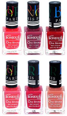 Bonjour Paris Candy Color Long Lasting Nail paint For Teen Girls Women Nail Polish set A 146 Pink-Mauve-Red-Light Pink-Pink-Nude(Pack of 6)
Bonjour Paris Candy Color Long Lasting Nail paint For Teen Girls Women Nail Polish set A 146 Pink-Mauve-Red-Light Pink-Pink-Nude(Pack of 6)