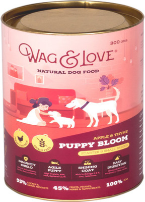 Wag & Love Natural Dry Dog Food, Puppy Bloom for Small & Medium Breed Puppy Chicken, Fruit, Meat 0.8 kg Dry Dog Food(Pack of 2)
Wag & Love Natural Dry Dog Food, Puppy Bloom for Small & Medium Breed Puppy Chicken, Fruit, Meat 0.8 kg Dry Dog Food(Pack of 2)
