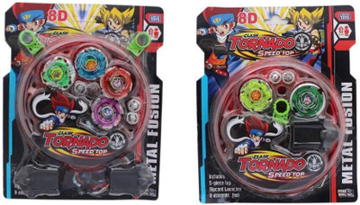 Civil Clash Tornado Speed Top Metal Fusion Handle Launcher Beyblade set of 4 Pcs Stadium & 2 Pcs Stadium set of 2 Pieces(Multicolor)
Civil Clash Tornado Speed Top Metal Fusion Handle Launcher Beyblade set of 4 Pcs Stadium & 2 Pcs Stadium set of 2 Pieces(Multicolor)