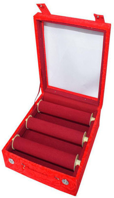 Sarohi 3 Roll Rod Wodden Velvet Bangles Box With Clear Plastic Box Vanity Box(Maroon)
Sarohi 3 Roll Rod Wodden Velvet Bangles Box With Clear Plastic Box Vanity Box(Maroon)