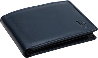 LOUIS STITCH Men Blue Genuine Leather Wallet(8 Card Slots)