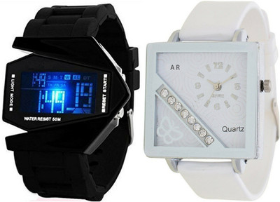 Orayan Couple Combo of two RKT+G36 Watch - For Boys & Girls