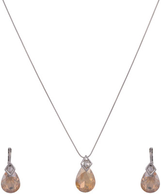 High Trendz Alloy Jewel Set(Silver)