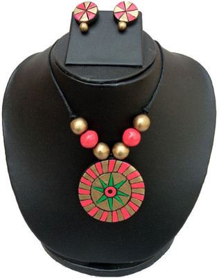 Sudha Creations Terracotta Jewel Set(Multicolor)