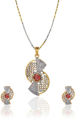 Alysa Alloy Jewel Set(Brown, Gold, Silver)