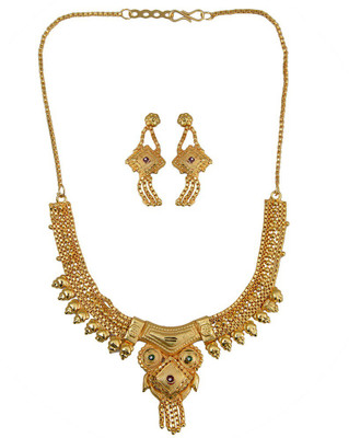 Taj Pearl Alloy Jewel Set(Gold)