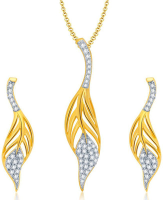 Sukkhi Alloy Jewel Set(White, Gold)